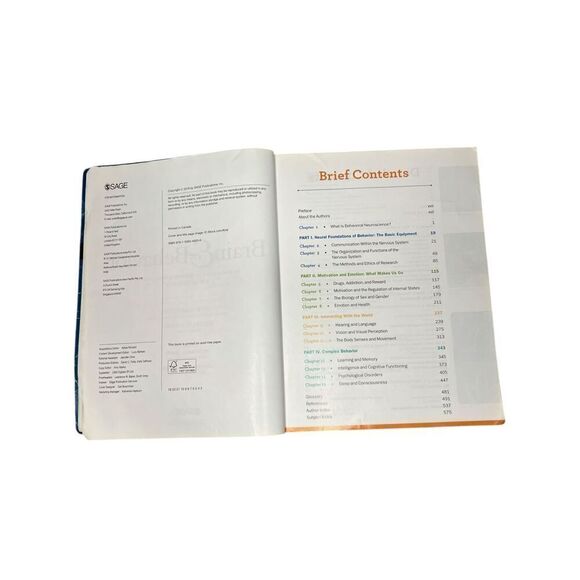 Brain & Behavior: An Introduction to Behavioral Neuroscience Book 5th Edition - Picture 4 of 4